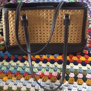 Liz Claiborne vintage wicker purse